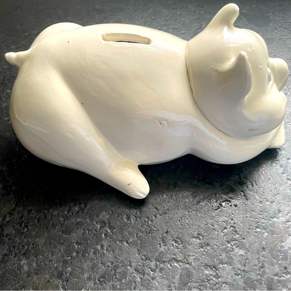 Vintage ceramic piggy bank made by Atlantic Mold - Picture 4 of 11